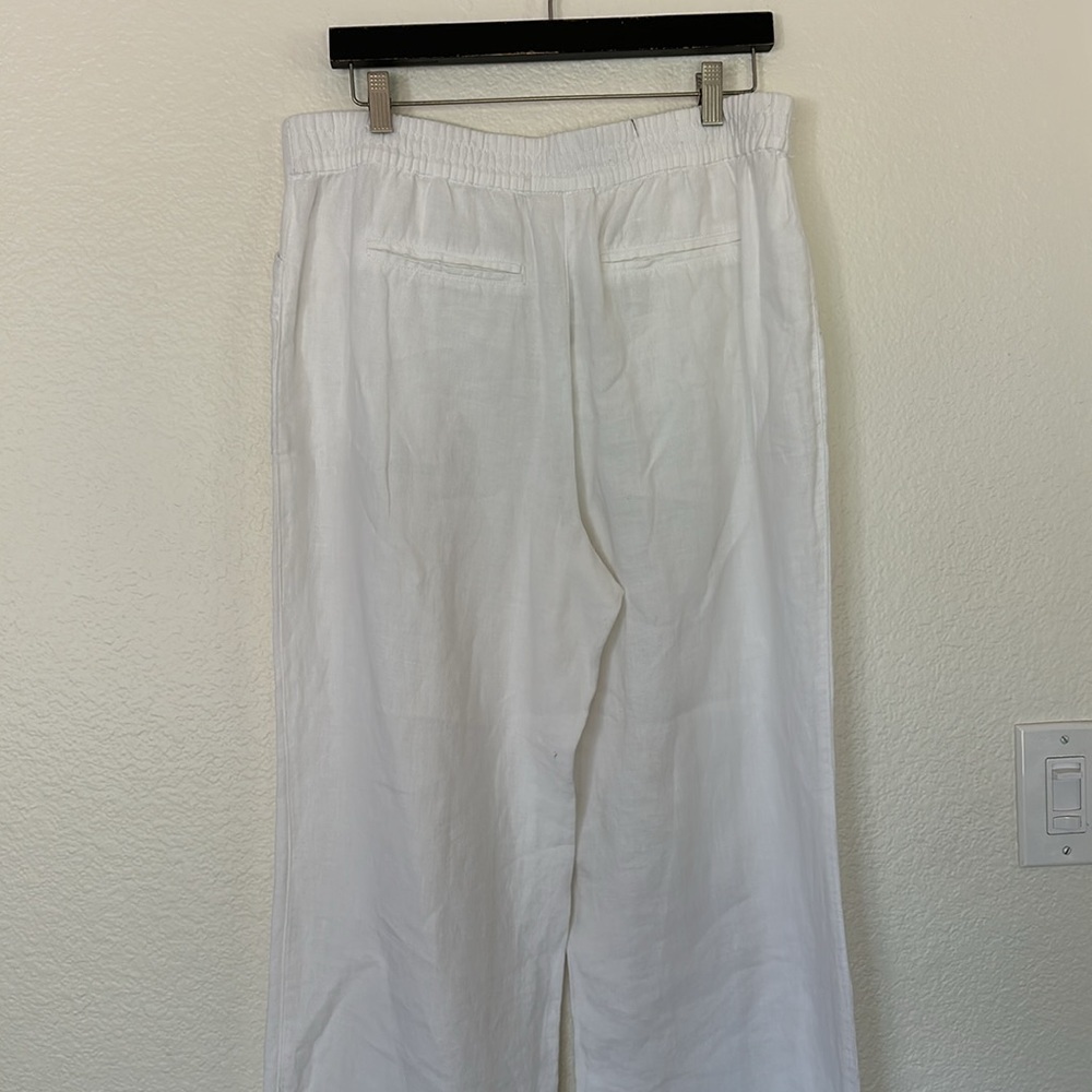 Chicos linen white cream pants size 1.5 10 medium - Picture 4 of 7